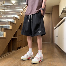 2025巨好看的短裤男士大码独特漂亮五分裤青少年宽松阔腿休闲中裤，男装牛仔裤，电商B369（原A024）