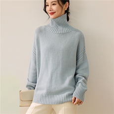 2025年秋季新款百搭堆领套头衫，女装羊毛衫，慕洵羊绒