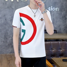 夏季薄款男士圆领短袖t恤时尚休闲2023新款打底衫修身上衣服体恤，男装T恤，电商B212（原钱塘6029）