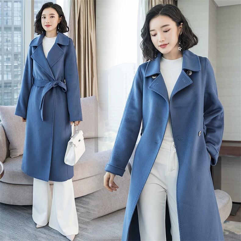 other/其他毛呢外套通勤常规长袖长款个性减龄百搭休闲带腰带，女装毛呢外套，阿舍尔精品