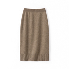 2025秋冬新款羊毛羊绒半身裙女中长款显瘦包臀一步裙子针织裙子女，女装半身裙，西欧羊绒