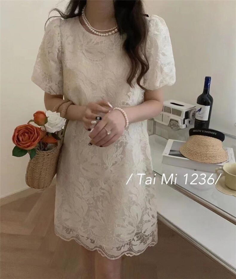 2022夏装蝴蝶结连衣裙，女装连衣裙，泰靡(1F)