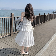 【上就能卖】大量现货不缺货转化好蕾丝吊带连衣裙2517P130K200，女装连衣裙，2C292