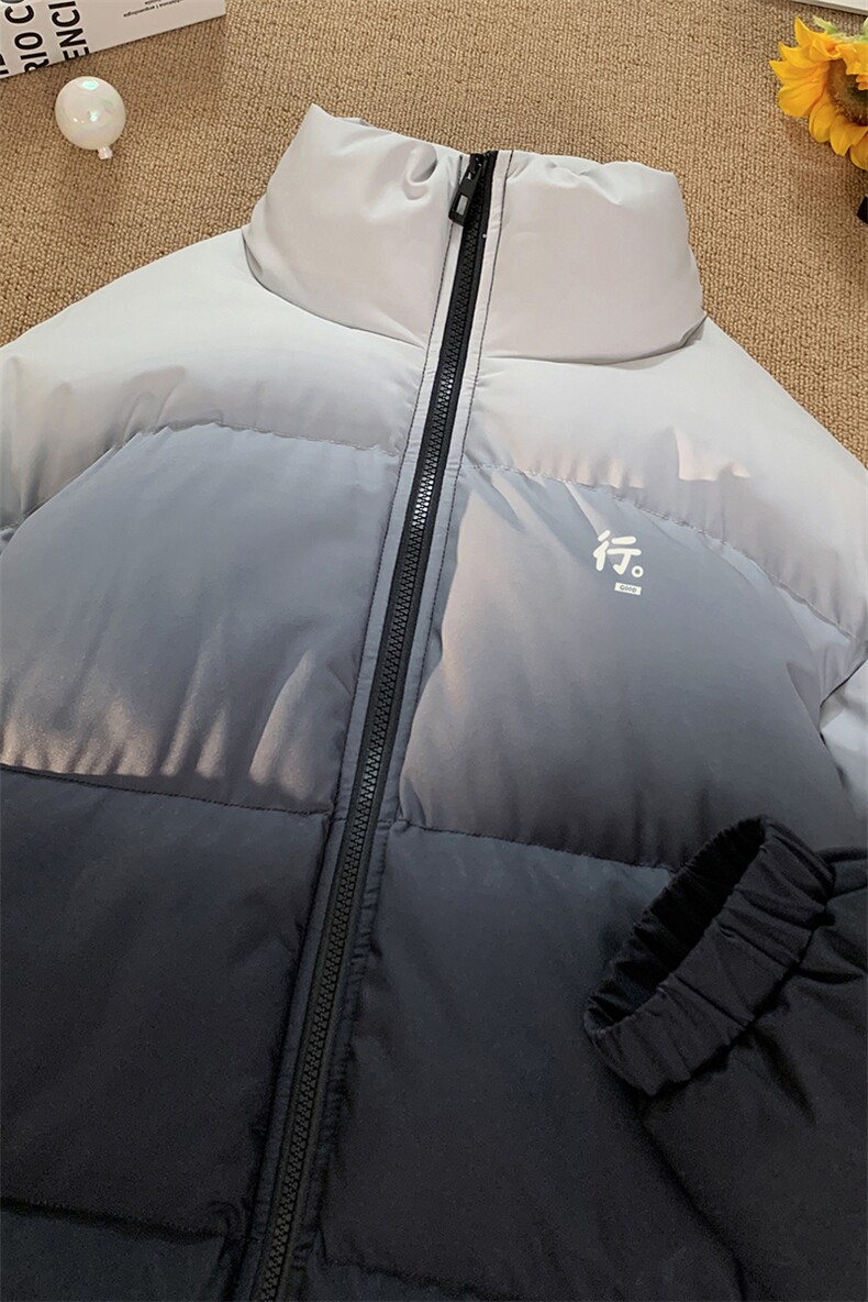 量大优可提供视频冬棉衣立领渐变HD019-1-MF5351-P75,男装棉衣,电商019-1