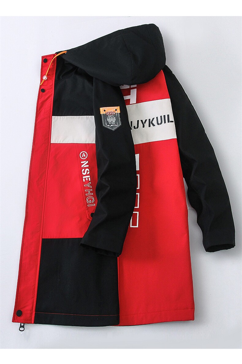 中长款风衣男士春秋韩版外套青年夹克男潮流男装大衣JL160-P75,男装夹克,星座1206（原A206）