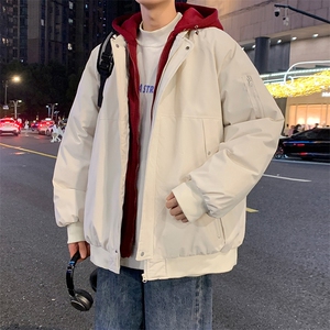 美式假两件棉服外套男2026秋冬校园风宽松棉衣夹克 A436-2583-P95图片