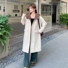 新款撞色外套2C123-1269-P160-K238，女装风衣，2C123