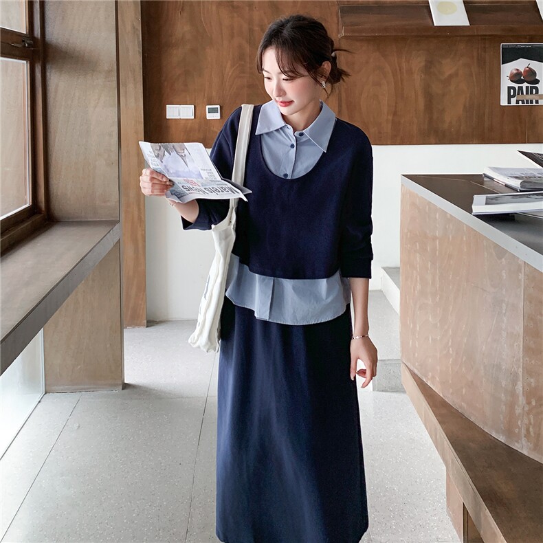 【新品】2026春季衬衫假两件卫衣两件套装C5807P185K298,女装套装/套裙,2D113