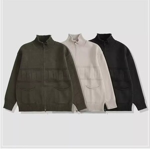 针织开衫外套男秋冬款痞帅上衣服潮流2025新款慵懒宽松长袖毛衣图片