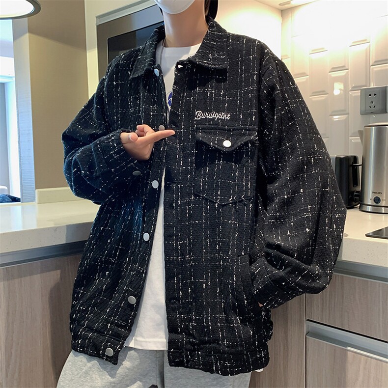 小香风夹克男ins潮流韩版休闲宽松痞帅外百搭上衣Z658P60,男装夹克,星座1116-2
