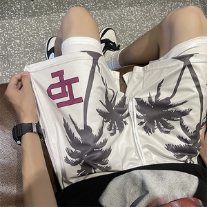 美式潮牌情侣短裤宽松休闲不过膝四分裤男运动篮球裤子D1074-p25图片