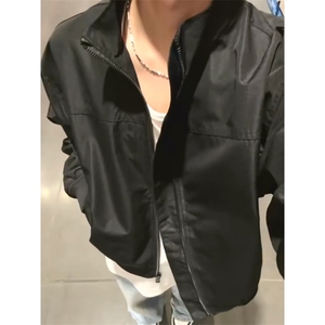 26春装新款美拉德立领飞行夹克boxy廓形休闲百搭外套上衣 JK6500图片