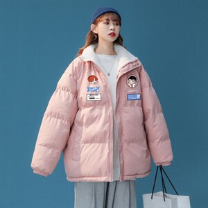 ！2023冬季新款男女同款立领棉衣百搭情侣棉服外套MY110特P78图片