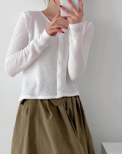 美人皱开衫，女装，FMV