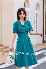 裙子，裤子，连衣裙，女装连衣裙，水恋百合