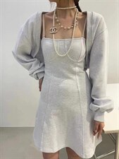 春款西装，韩版T恤，两件套裙子，女装西装，last name