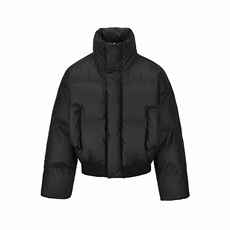 现货5W件冬季三防重磅硬挺boxy短款羽绒立领PU皮棉衣外套加厚棉服，男装棉衣，电商A486-1