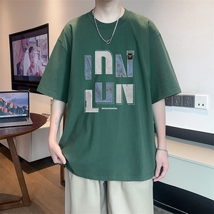 新款纯棉短袖t恤男夏季青少年初中高中学生帅气半袖体恤TX523-P23图片
