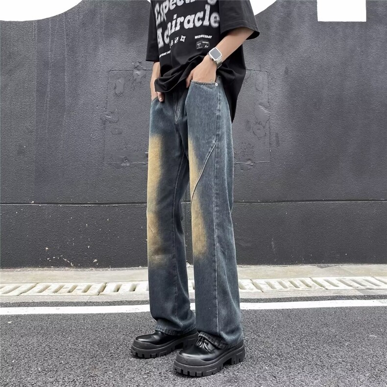 2024美式牛仔裤男款直筒长裤潮NC40P42,男装牛仔裤,星座1116-2