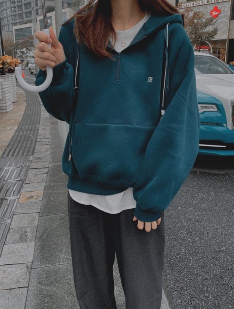 磨毛加厚卫衣，女装卫衣/绒衫，新袖