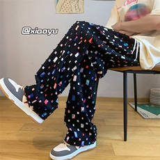 XZ616早秋季新款格子裤痞帅设计感休闲裤TY896P55控68，男装休闲裤，星座512A（原616）