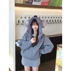 【有货】S472CC-特P85考拉熊棉服男女设计感卫衣外套（无公仔），男装卫衣，星座1007（原301D）
