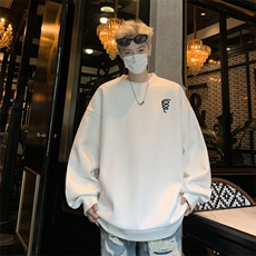 华夫格！华夫格上衣男圆领华夫格卫衣男大码长袖t恤男HY203-特P23，男装T恤，电商B367