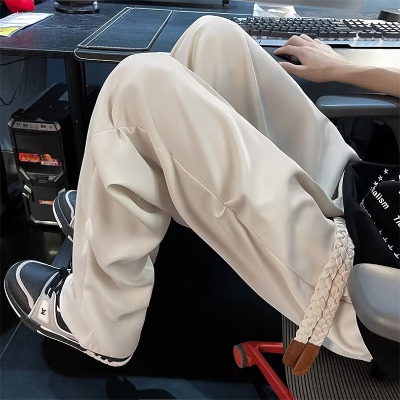 欧美高街vibe风痞帅小众牛仔裤男ins潮牌宽松直筒长裤BK6099-P40,男装休闲裤,星座1008