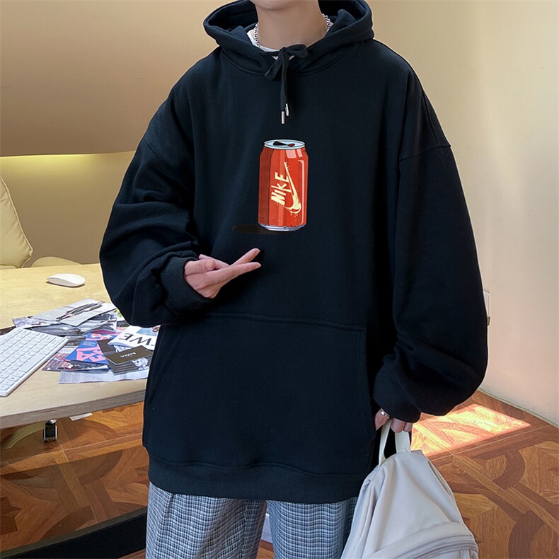 秋冬季连帽卫衣可乐印花情侣六色大码外套A071-W558-P45,男装卫衣,电商A071
