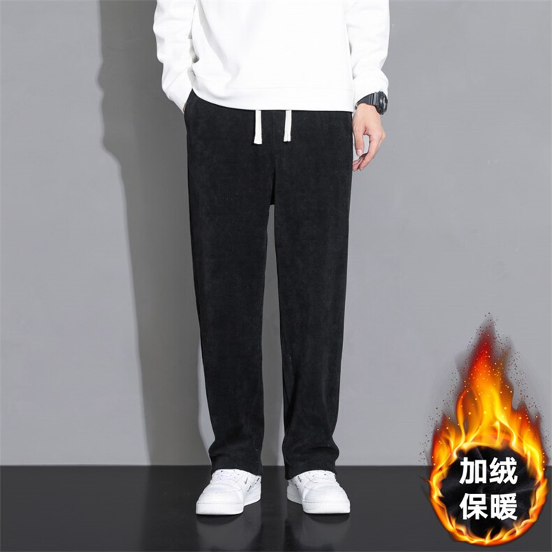 M-8XL男士加绒加厚大码宽松休闲运动卫裤大码元,男装休闲裤,星座209