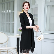 2021春秋季新款优雅时尚风衣长款西装，女装西装，阿菲诺依