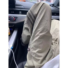 条纹裤子男夏季薄款透气冰丝工装裤三条杠直筒休闲裤K45，男装工装外套，星座1116A（原606A-3）