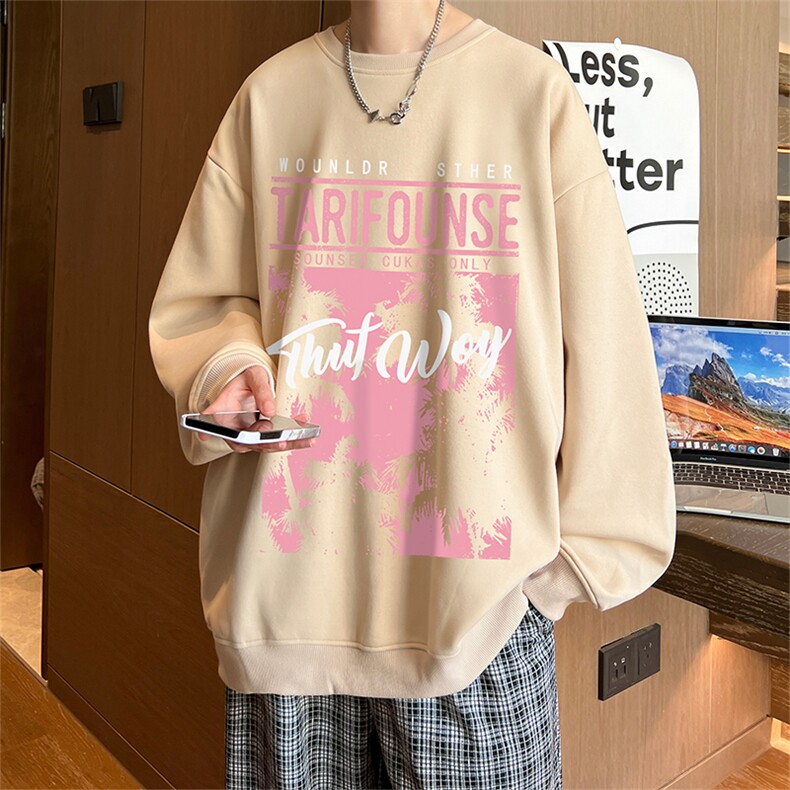 直播360克重磅美式潮牌印花卫衣Y117特P28同步供应华棉品质,男装卫衣,电商A486