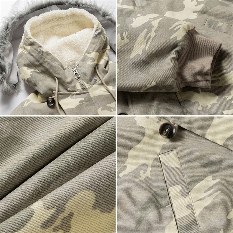 现货美式迷彩棉衣可拆卸毛领复古座山雕棉衣5D4097-TP90178,男装棉衣,电商A102