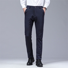 春夏季质感男西裤小脚休闲裤弹力西装长裤修身直筒休闲裤XK95-P38，男装西服套装，星座224-3