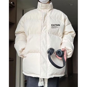 羽绒服男带门禁冬季新款青少年拼色面包服防寒保暖外套 MYY001图片