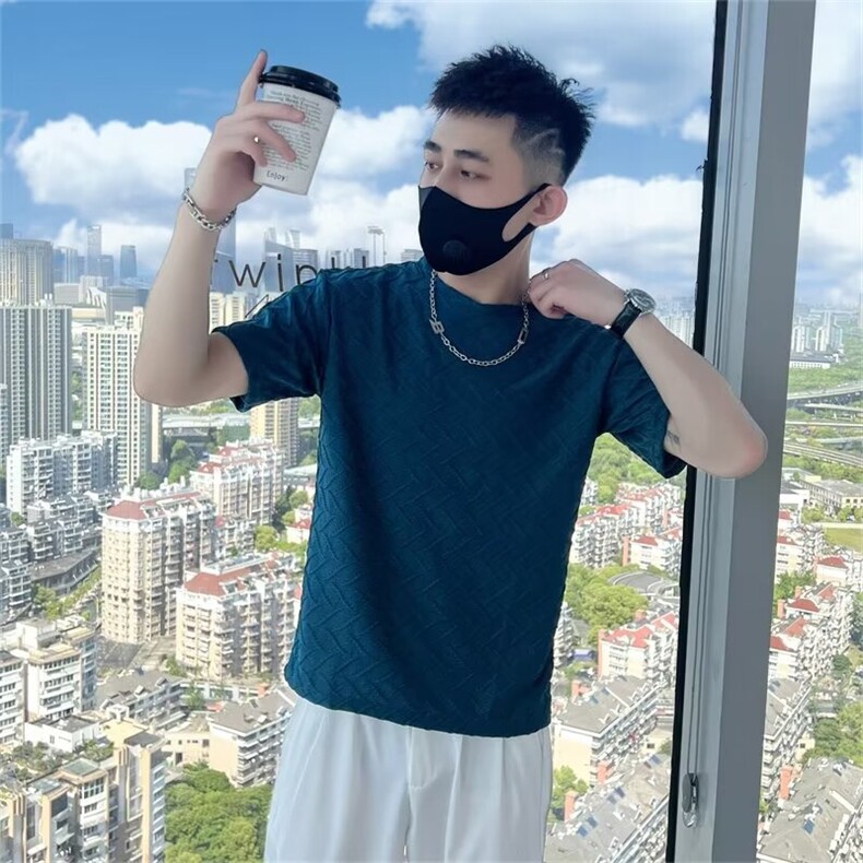 圆领短袖t恤男夏季薄款新款内搭夏季打底衫T206,男装T恤,星座1116A-2（原606A-1）
