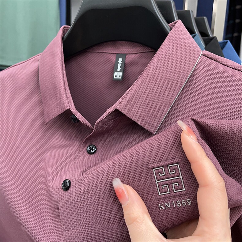 polo衫中年商务休闲男装夏季新款男士短袖T恤半袖翻领宽松上衣服,男装Polo衫,电商B212（原钱塘6029）
