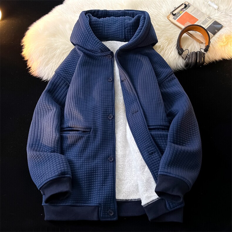 8XL~M加绒加厚夹克卫衣特大码连帽重磅开衫外套KS2102P80加绒100,男装夹克,电商B238