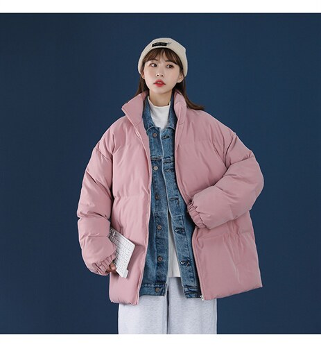 冬季外套青少年中性风棉衣休闲纯色百搭男女上衣A177-M288-P50，男装棉衣，电商A177