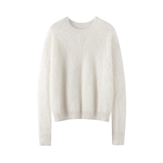 秋季新款纯色针织圆领针织套衫休闲，女装羊绒衫，臻维羊绒