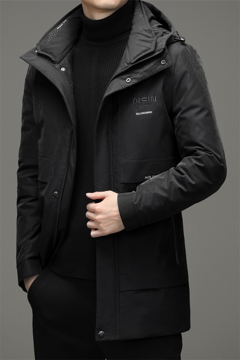 BZ2278钱塘2020-3冬季羽绒服白鸭绒防寒保暖外套加厚P230,男装羽绒服,钱塘207-3
