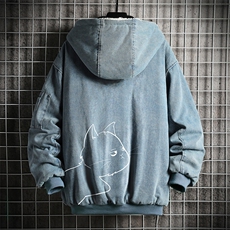 NM53149-P140牛仔外套男大码加厚加绒棉衣男羊羔毛棉服男，男装棉衣，电商A040A