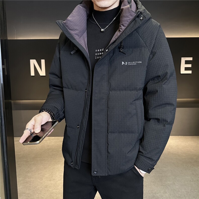 冬季店主风新款连帽标羽绒服男短款保暖羽绒外套Y12006-P265,男装羽绒服,电商A237