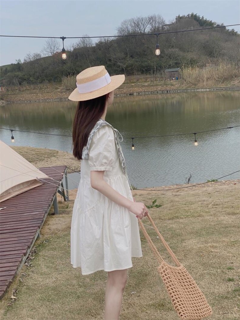 披肩两件套连衣裙，女装连衣裙，驿谷