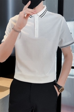 补货2025夏季短袖T恤翻领经典款时尚Polo衫T063-特P45，男装T恤，电商D342