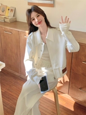 现货春装新款韩系复古阔版休闲外套夹克2603P140K218，女装短外套，2C219