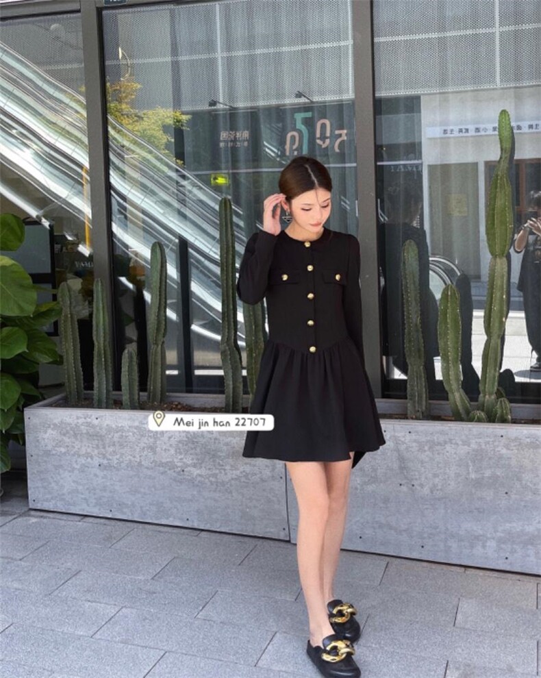 秋季连衣裙，女装连衣裙，美巾涵