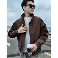 1506-1/JG631/P59立领潮牌短款工装纯色高级感男装风衣外套1，男装风衣，星座1506-1