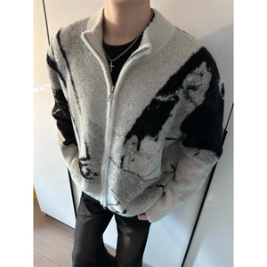 【有货】cleanfit撞色毛衣男秋冬高级痞帅开衫针织衫B06LL-特P68图片